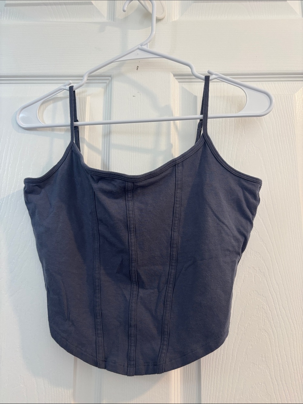 Hollister Gray Corset-Style Tank